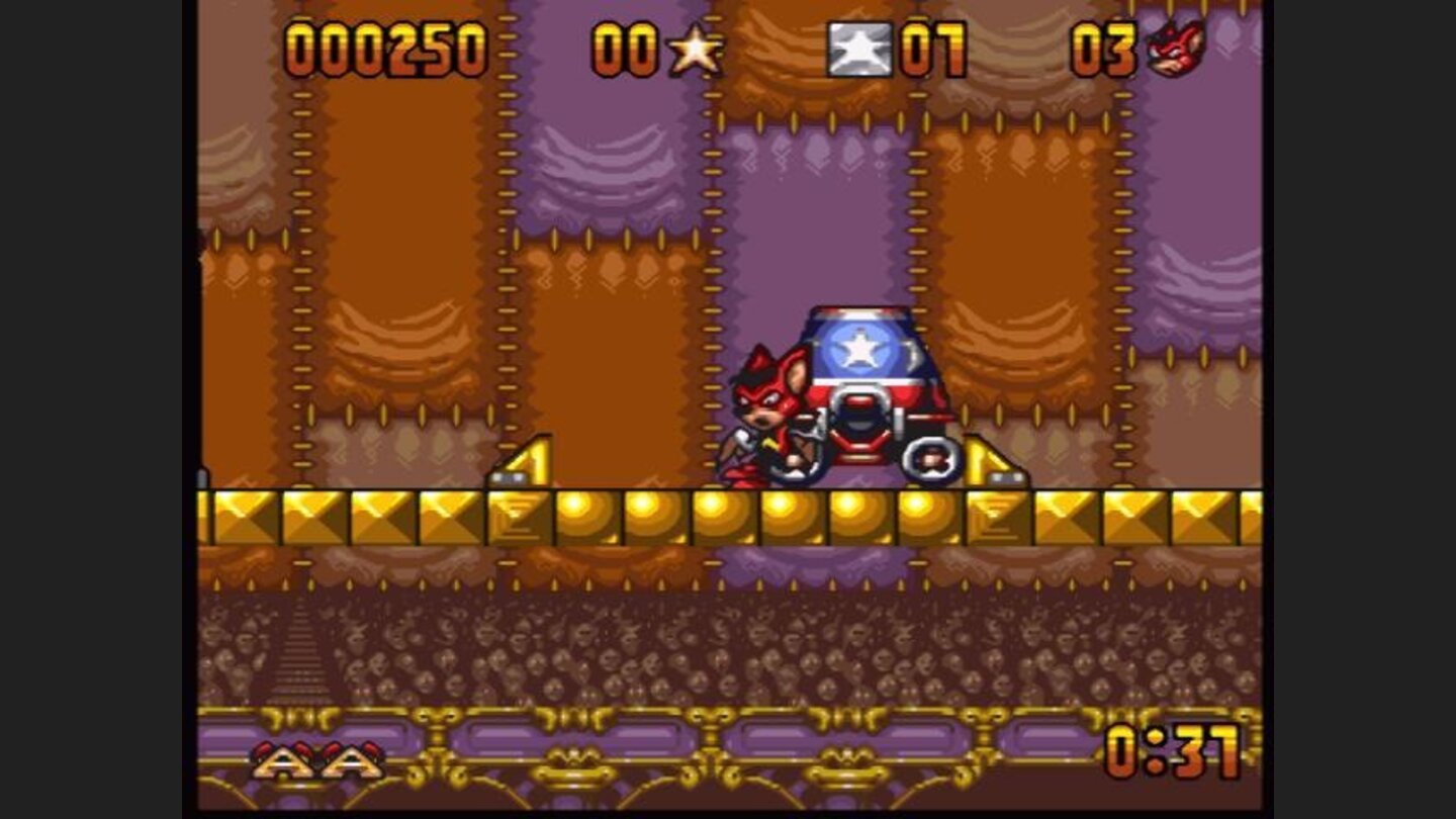 Adjust the canon, get inside, and fire yourself up in order to access other levels and collect items!