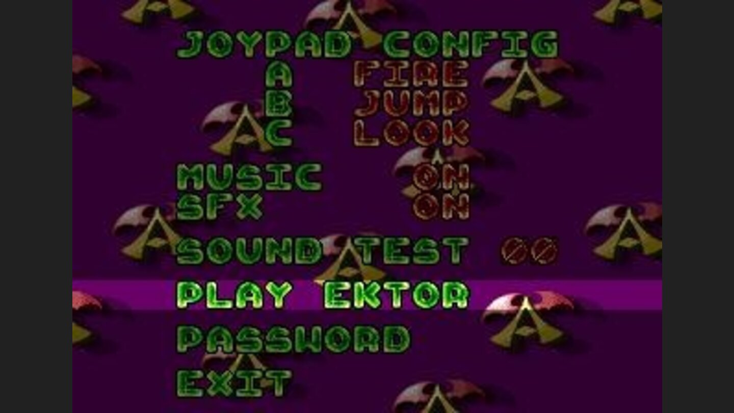 Main menu