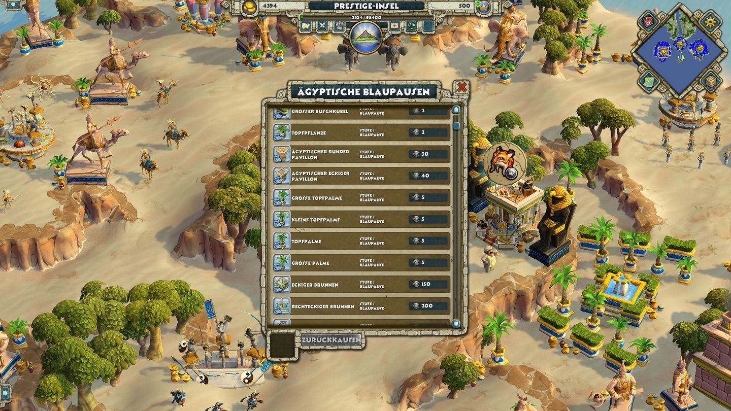 Age of Empires OnlineKeine 5-Euro-Gebüsche mehr: Auf der Prestige-Insel dürfen nun auch Free-to-Play-Spieler in Zierrat investieren.
