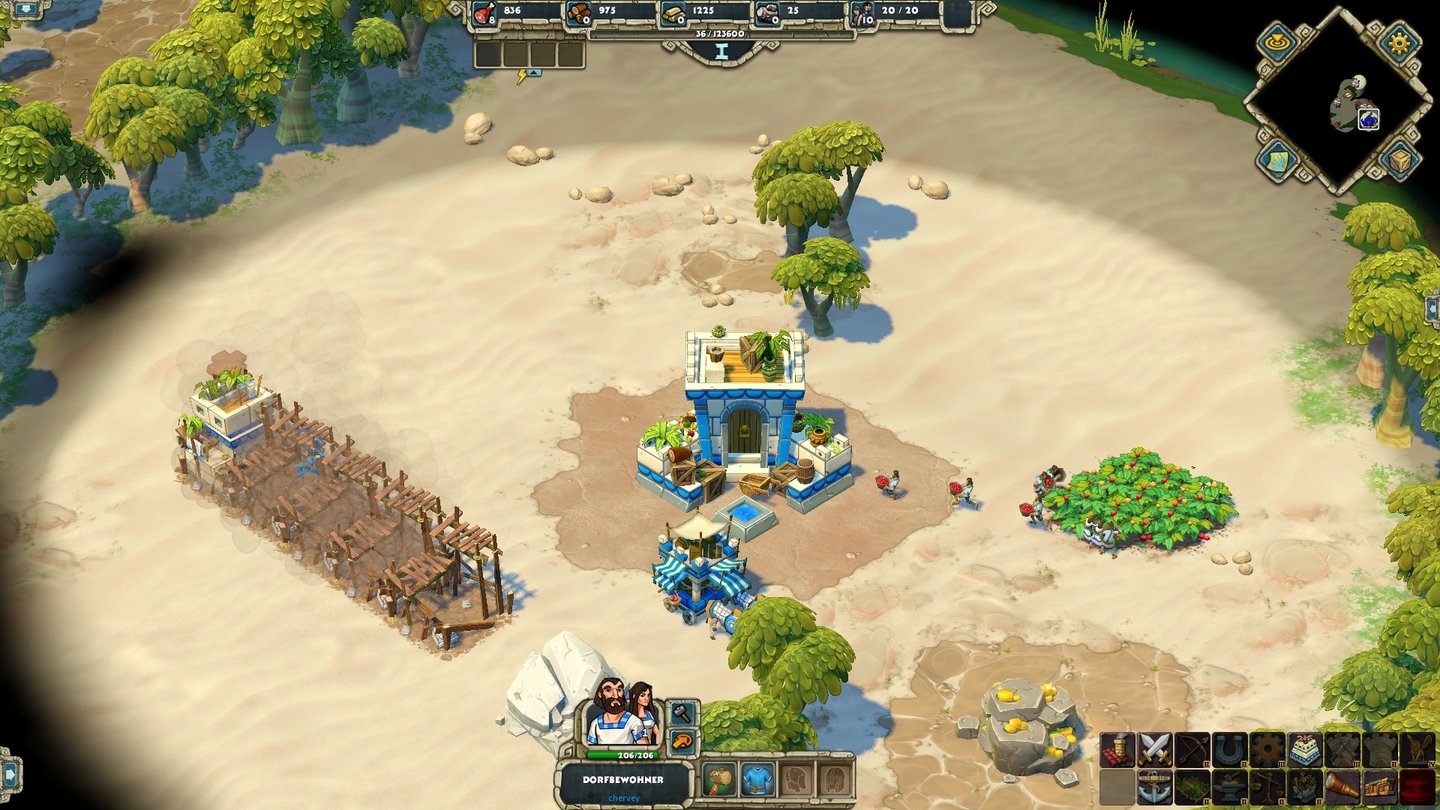 Age of Empires OnlineZu Missionsbeginn stampfen wir meist eine neue Basis aus dem Boden. Kann auf Dauer nerven.