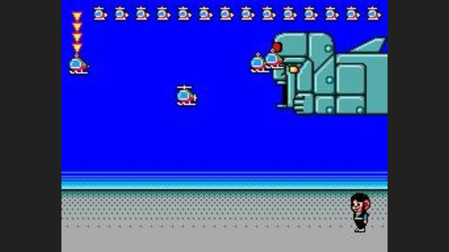 A boss spitting Helis out