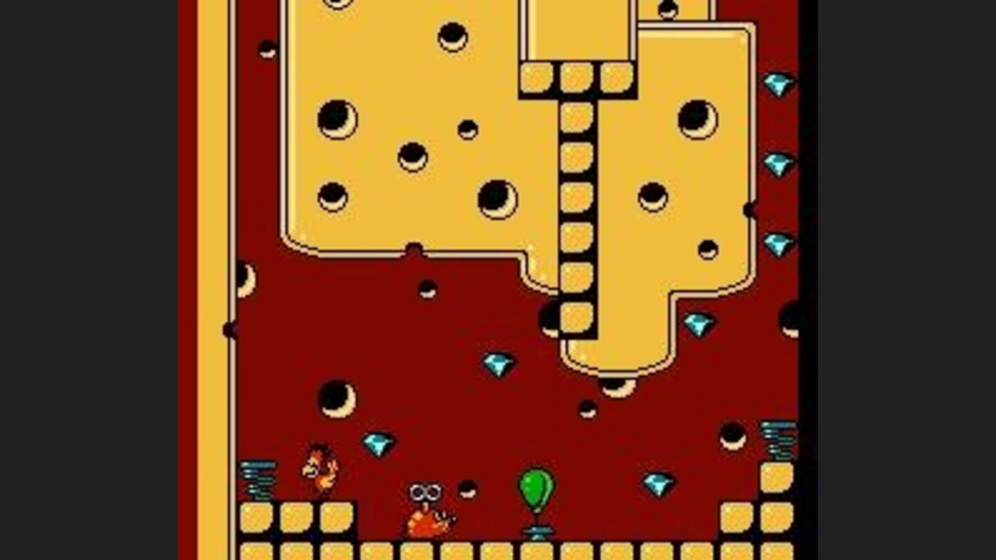 And so, Alfred must release all balloons in the level, while avoiding nasties