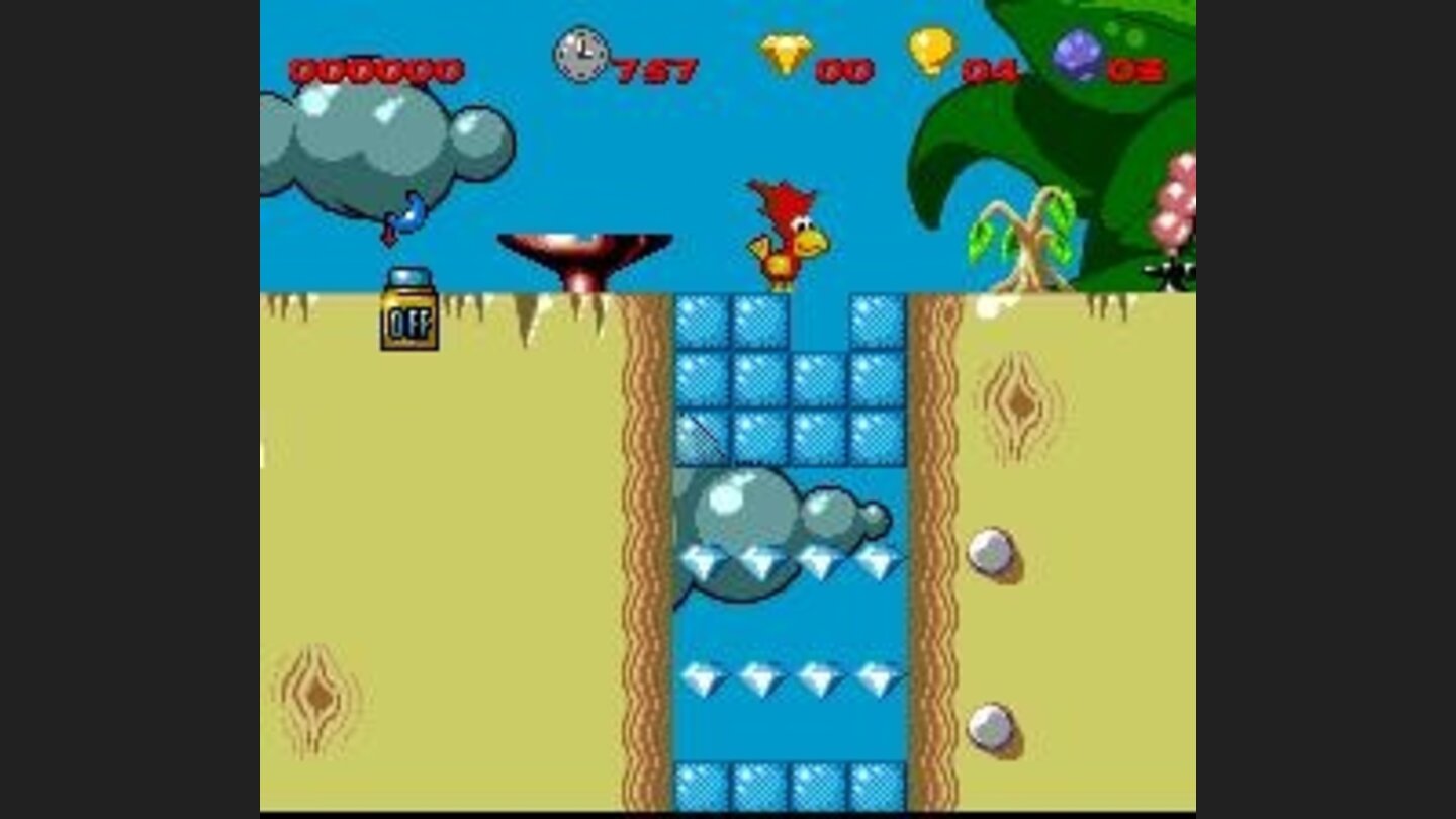 Break the bricks with your beak!