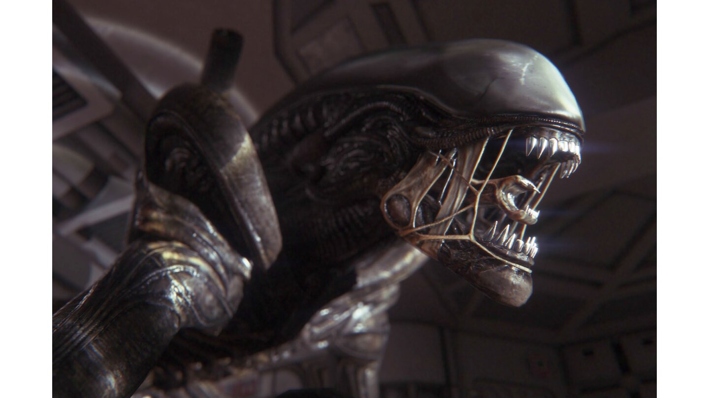 Alien: IsolationDas Alien ist eine herrlich absonderliche, einprägsame Kreatur.