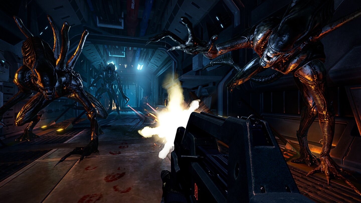 Aliens: Colonial Marines (2013)Das Anfang 2013 veröffentlichte Aliens: Colonial Marines war von den Fans heiß erwartet worden. Doch enttäuschte der von Gearbox und Timegate entwickelte Ego-Shooter für PC, Xbox 360 und PlayStation 3, der lose auf der Story von James Camerons Aliens aufsetzt.