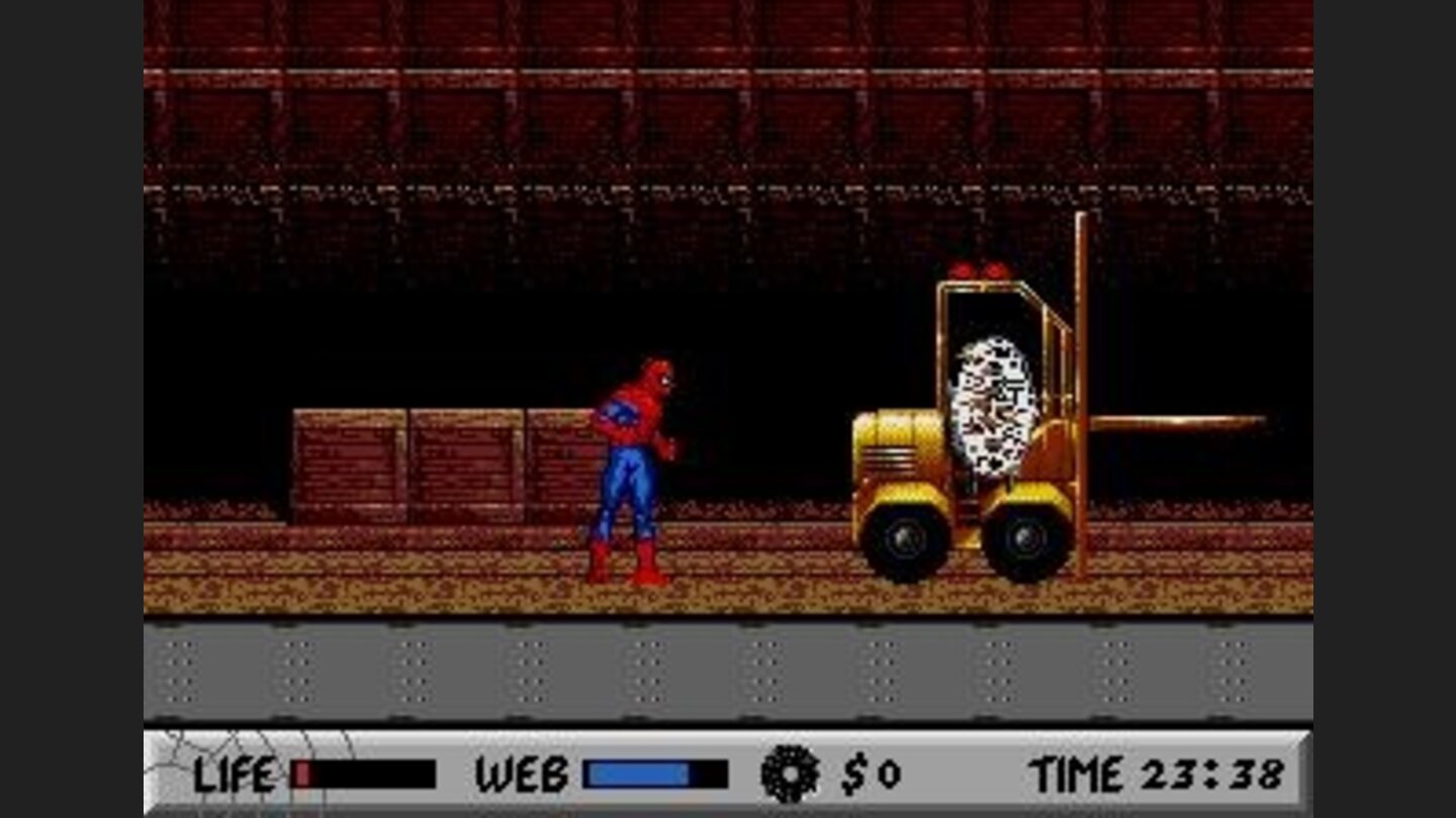 but hes no match for spidey