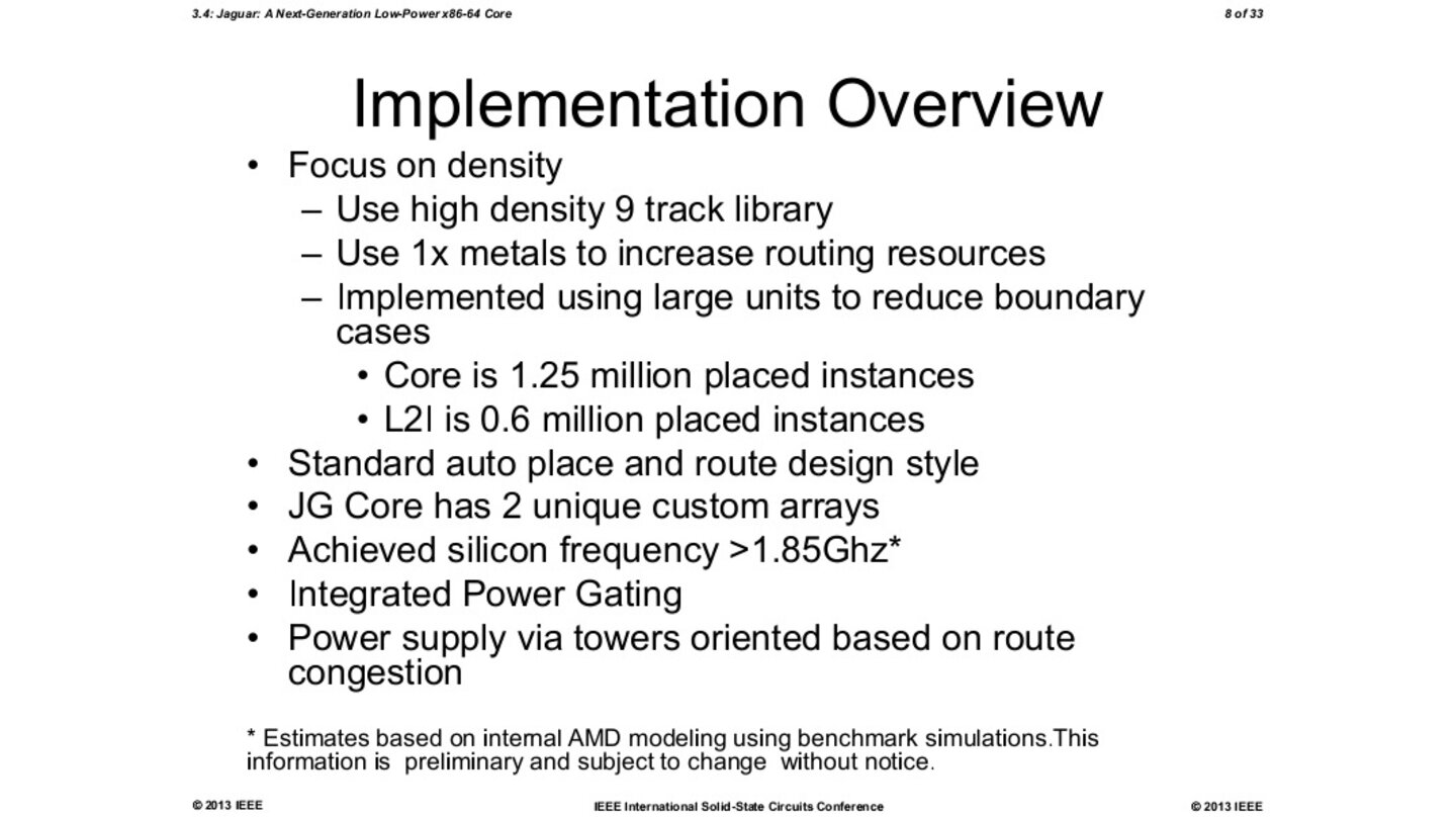 AMD Jaguar Präsentation