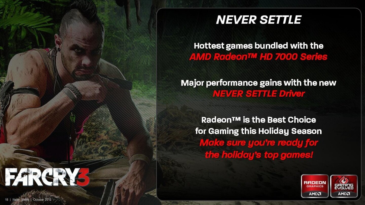 AMD Never Settle Driver Präsentation