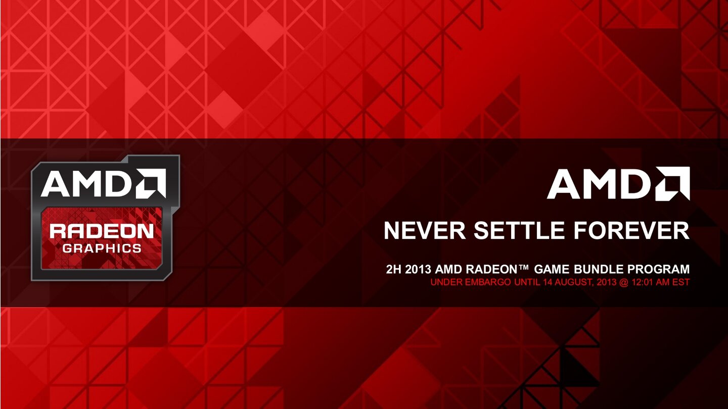 AMD Never Settle Forever