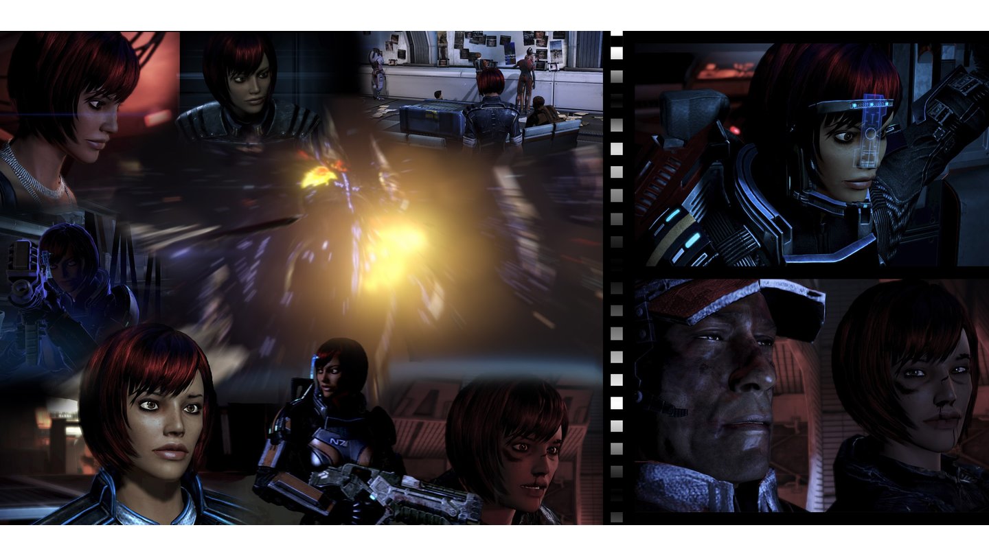 Mass Effect 3 - Shepard-Wettbewerb: Andreas HaasCharaktername: Mila ShepardDer alles verbrennenden Hitze des sich schnell nähernden Strahls folgt eine plötzliche, dunkle Stille. Blutüberströmt wacht Shepard auf. Sie hat tatsächlich überlebt. Ächzend humpelt sie schwer verletzt weiter. Husks kommen ihr entgegen. Sie hat gerade noch die Kraft, die Pistole zu halten, mit der sie einen nach dem anderen erschießt.…Anderson und Shepard sitzen völlig erschöpft da, auf die Erde hinab blickend. Vollkommen unbewusst drückte sie während der ganzen Zeit die linke Hand auf ihre blutende Schusswunde. Die besten Plätze des Hauses.…Anderson, schwer atmend: Gut gemacht, Kind. Ich bin stolz auf dich!Dann sackt er in sich zusammen und stirbt.