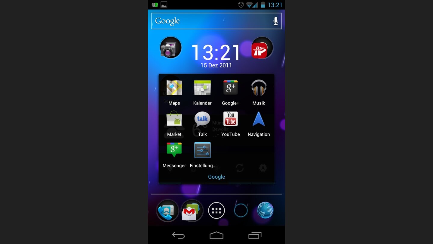 Jeder Ordner bietet Platz für bis zu zwölf Apps.