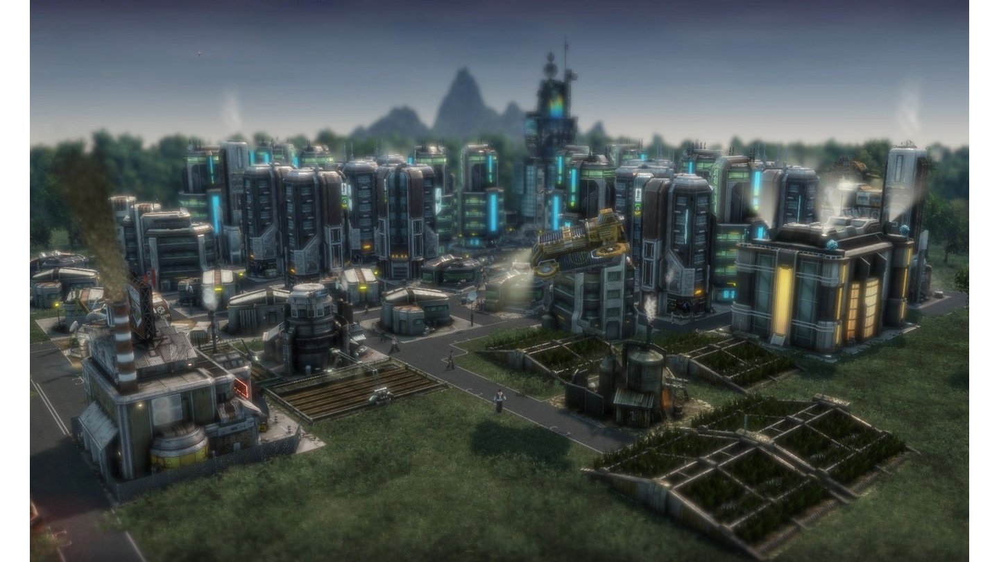 Anno 2070Die Tycoons bauen industriell und schmutzig, aber auch sie können sich um intakte Umwelt bemühen.