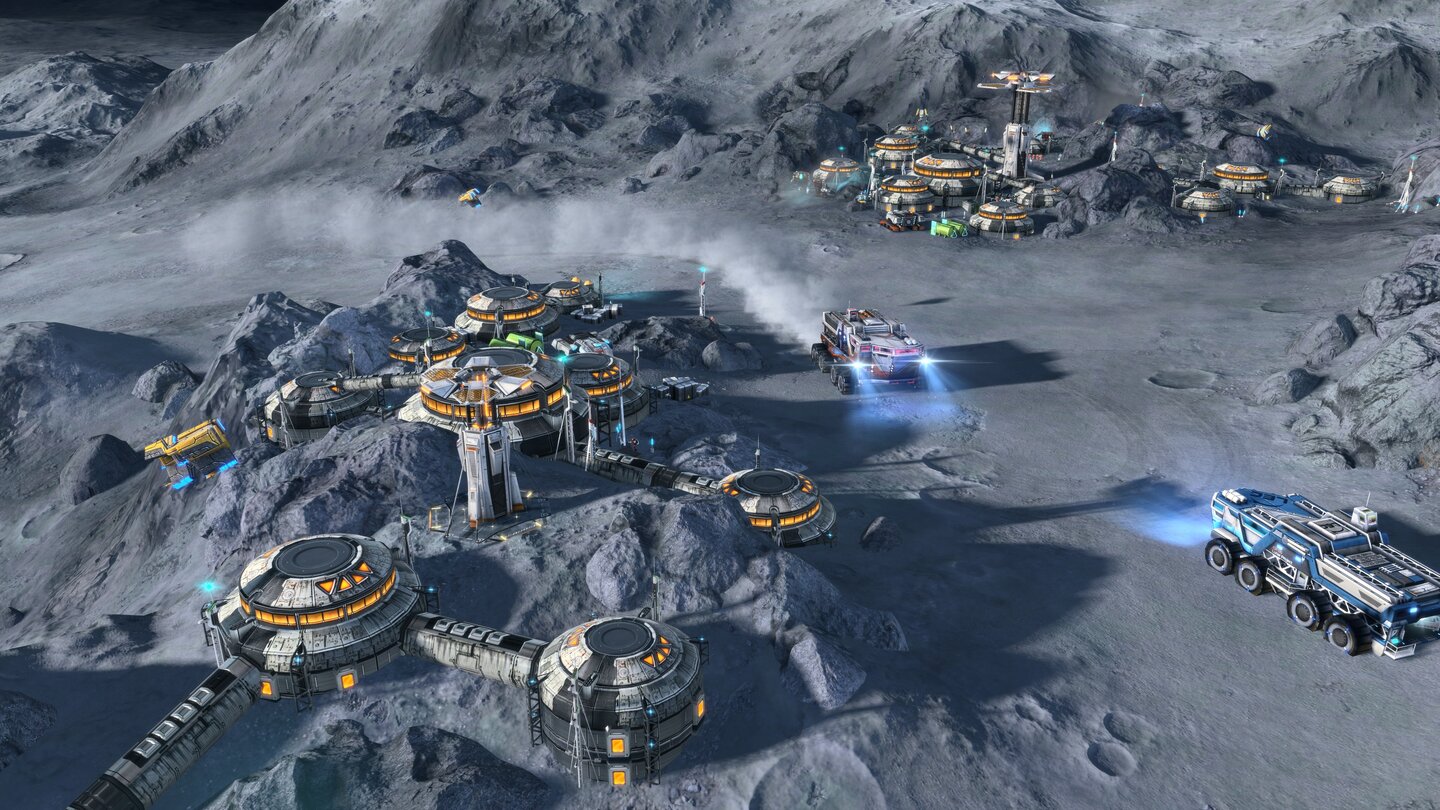 Anno 2205In der Mondregion Novikov-Krater unterstützen wir die Rebellenanführerin, ein Flüchtlingslager zu errichten und vor dem Zugriff der Orbital Watch zu schützen. Für jeden fertiggestellten flügel der Mondbasis erhalten wir massig Arbeitskräfte.