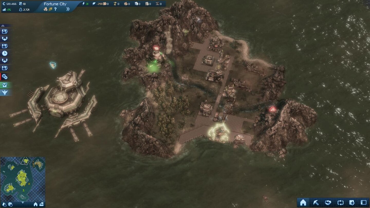 Übernehem Sie dann die Siedlung im Norden für den Uranabbau.
