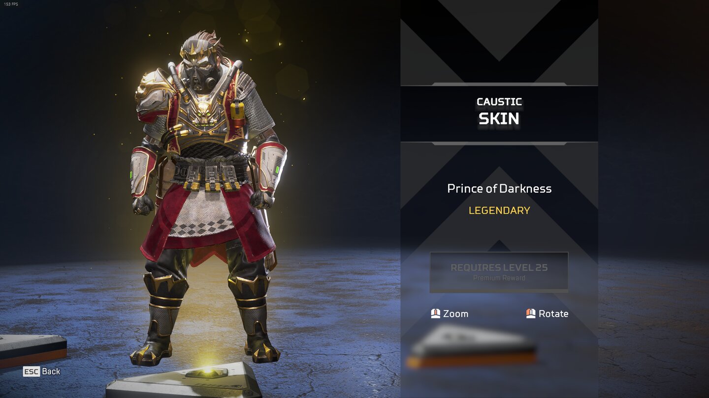 Apex Legends - Prince of Darkness Legendary Caustic Skin