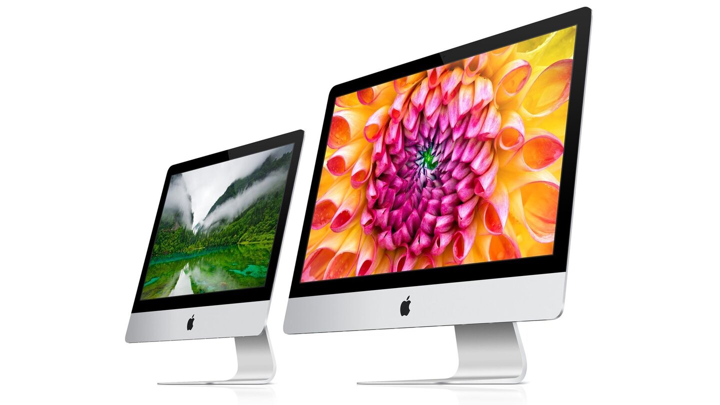 Neben dem 27-Zoll-iMac mit 2560x1440 Pixeln gibt es auch eine kleinere 21,5-Zoll-Variante.