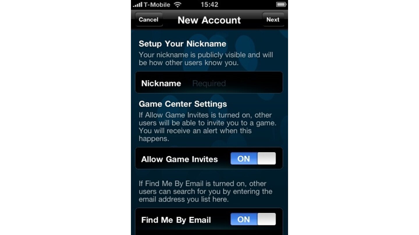 Apple iOS 4 Gamecenter
