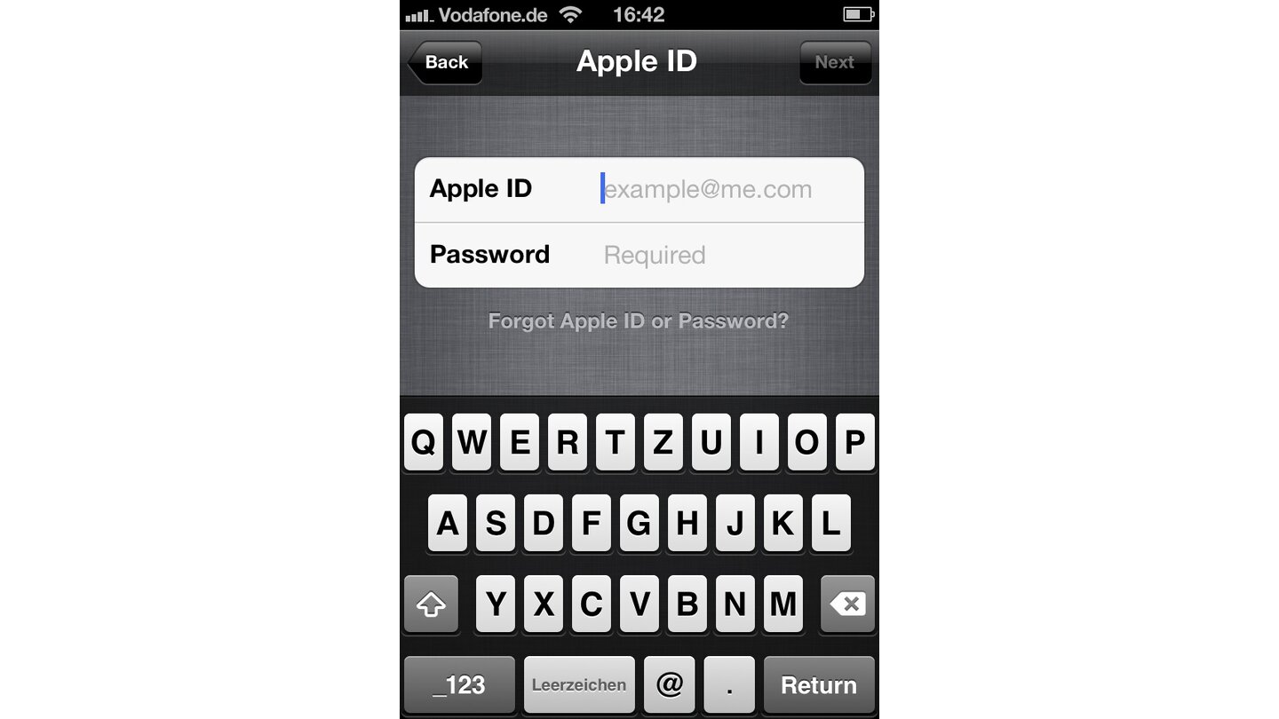 Wenn Sie sich gleich bei der Installation mit Ihrer Apple ID anmelden, sparen Sie sich diesen Schritt nach später.