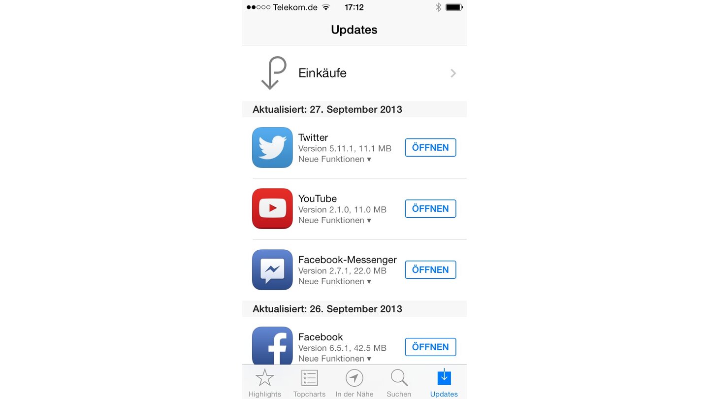 Apple iOS 7 App Store