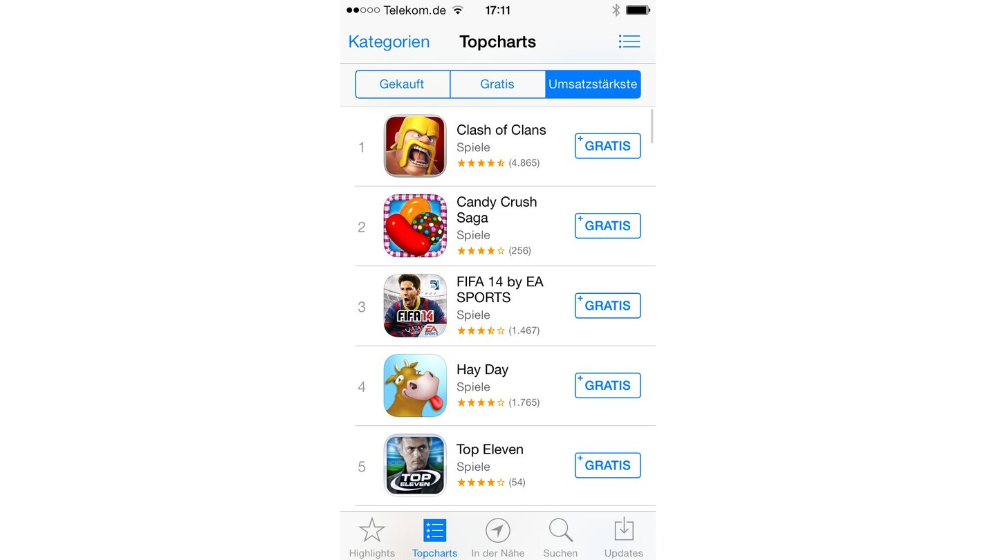 Apple iOS 7 App Store
