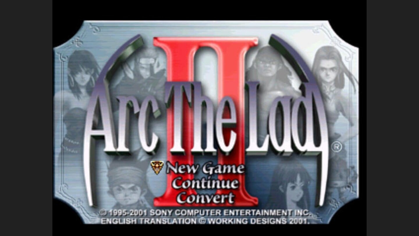 Arc the Lad II: Title screen