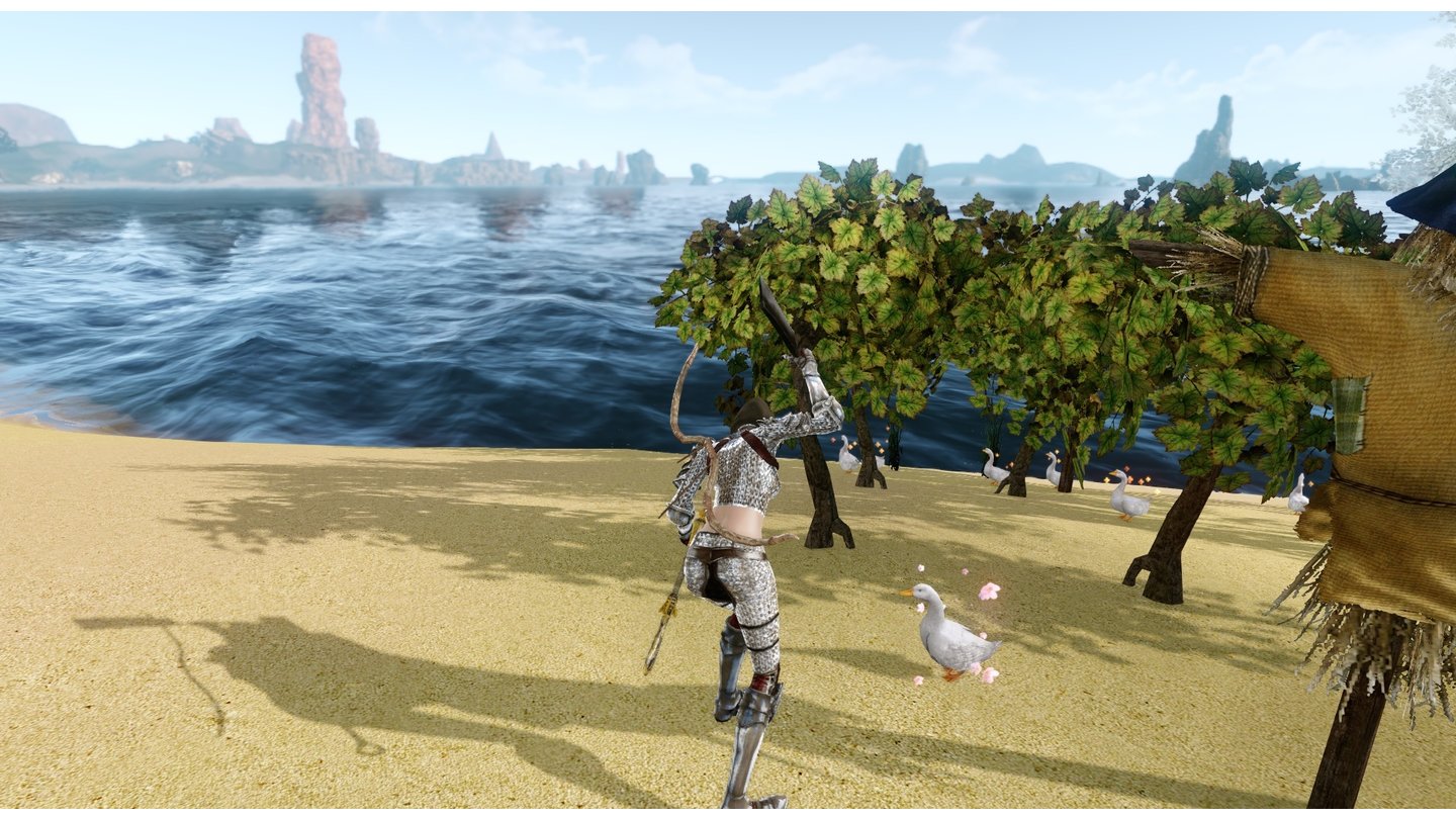 ArcheAgeWer diese Ente niedlich findet, sollte das Schlachten anderen Spielern überlassen.