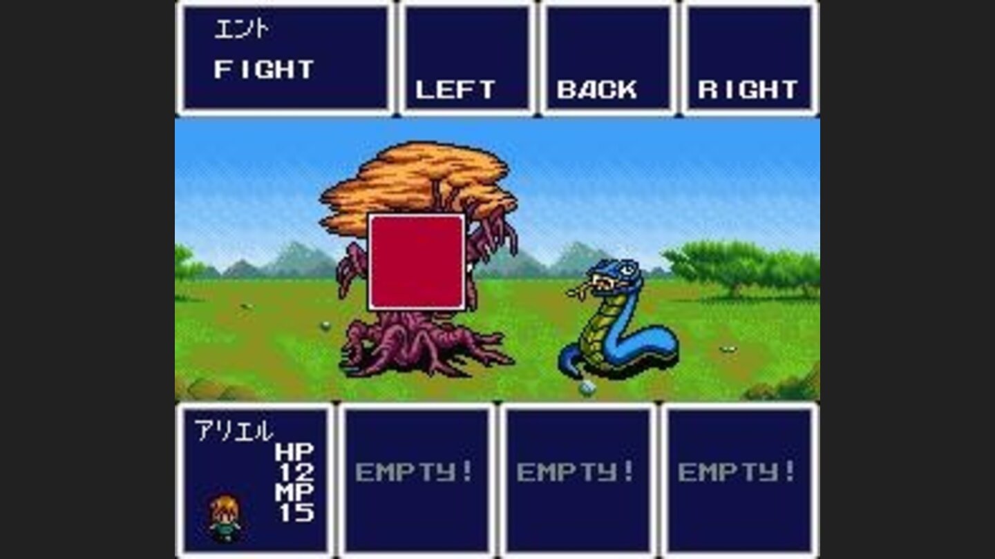 Fighting trees and snakes. The tree is attacking