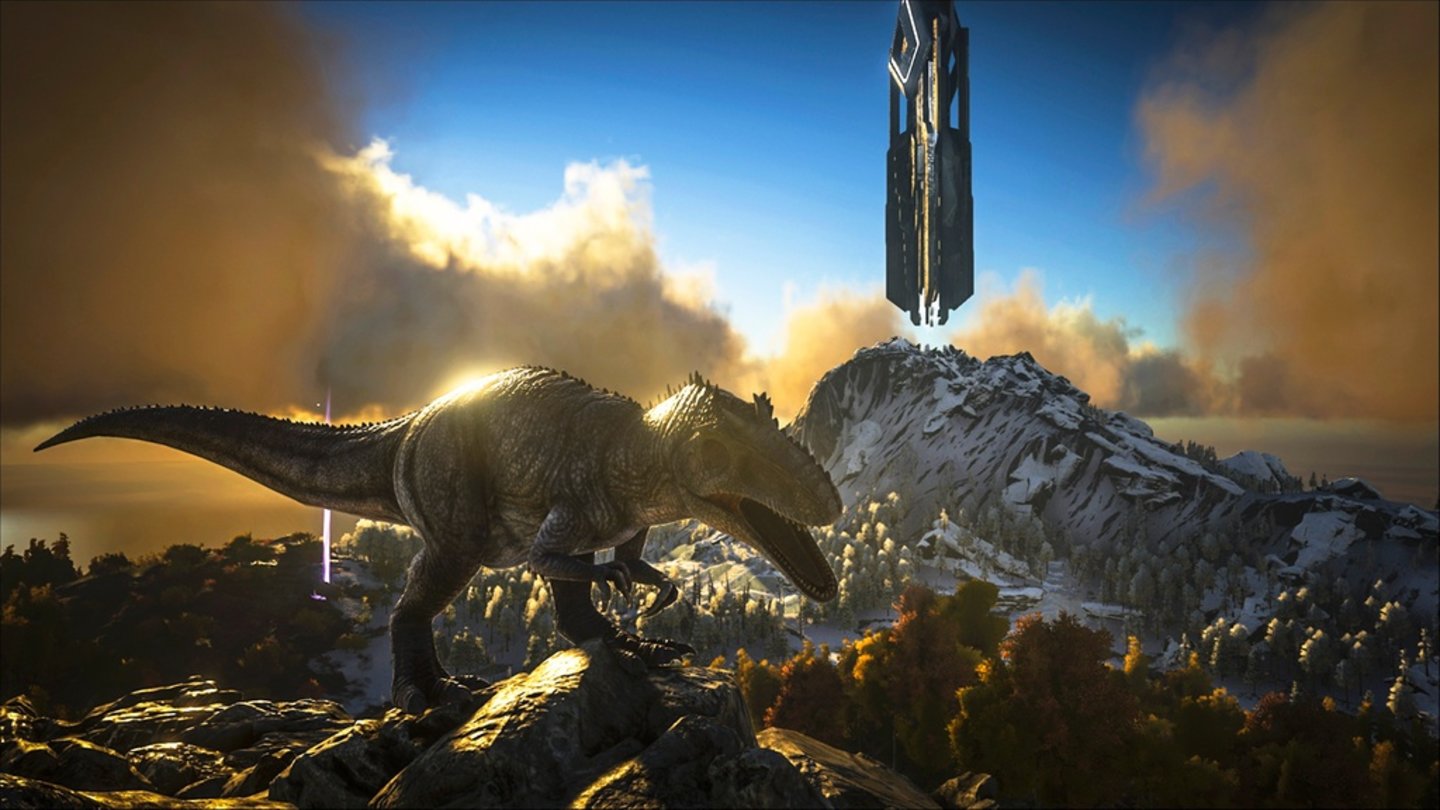 Ark: Survival EvolvedScreenshot zeigt den Gigantosaurus