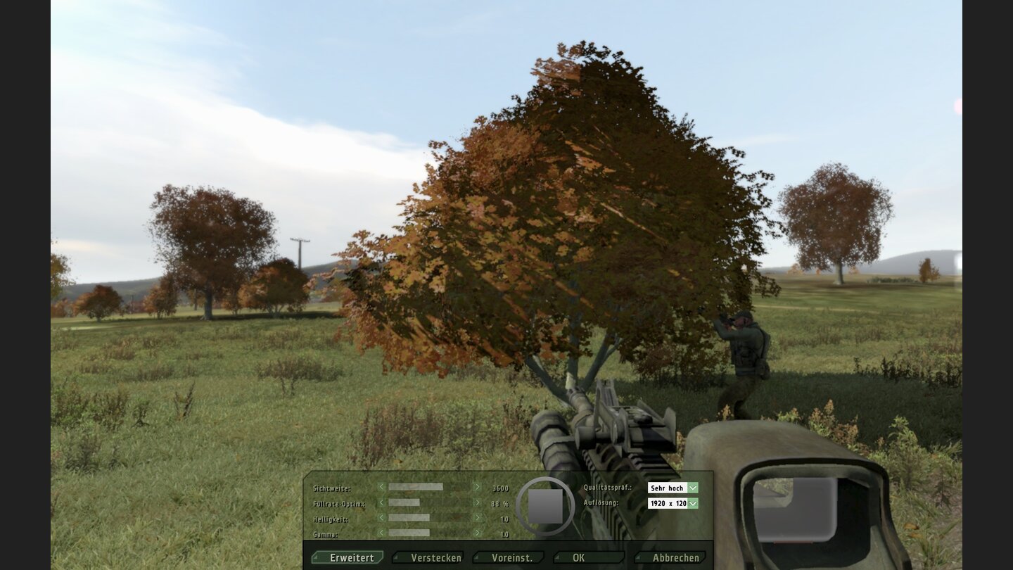 Arma 2 - Die Technik: Landschaftsdetails Niedrig