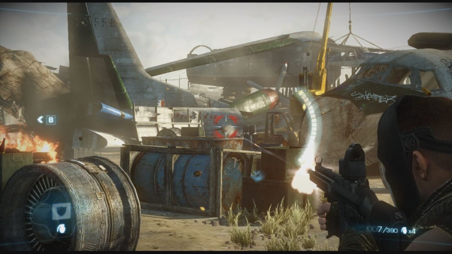 Army of Two: The Devils CartelGezielte Schüsse aus der Deckung sind dank der guten Steuerung kein Problem.