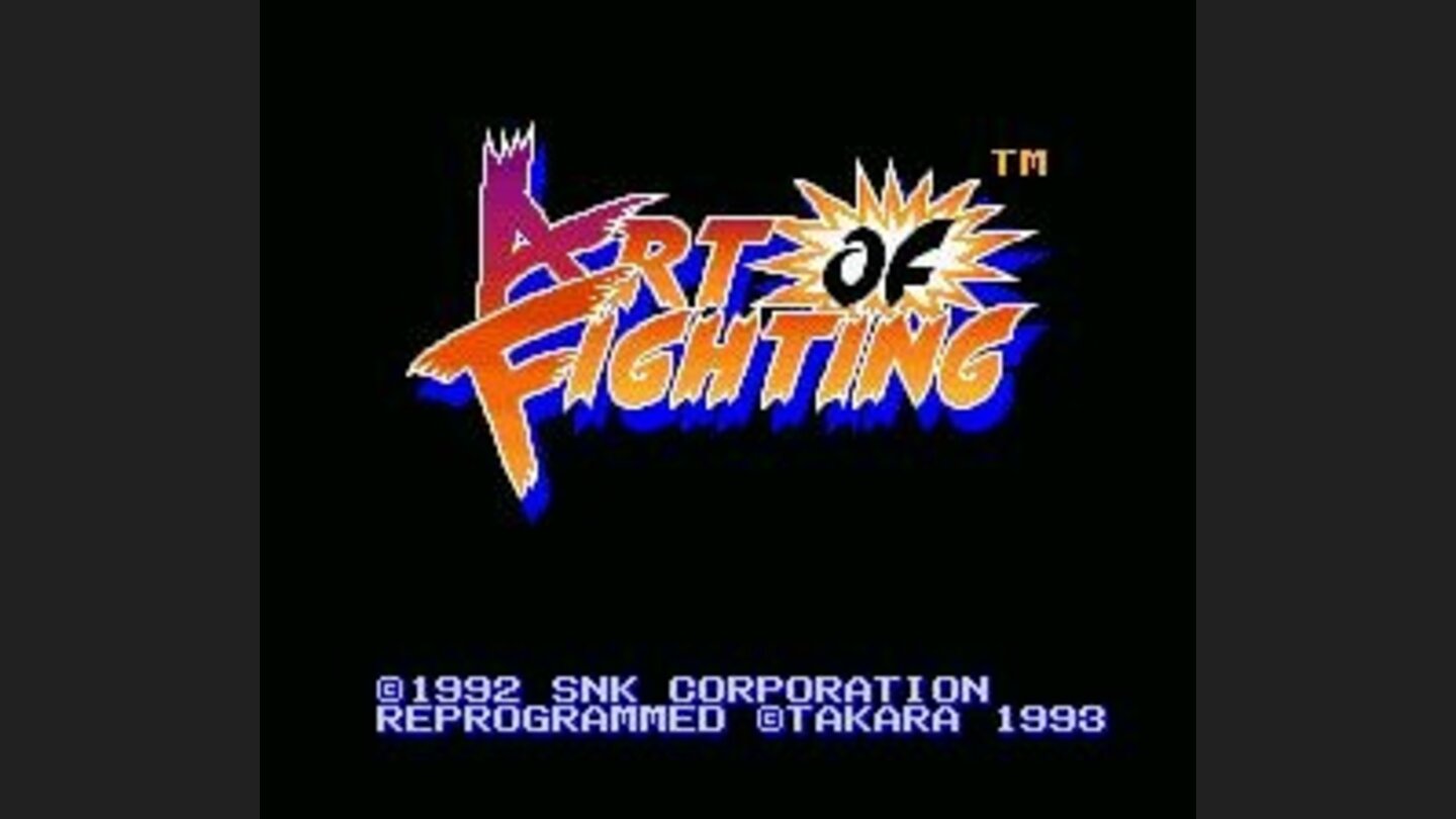 The games title screen.