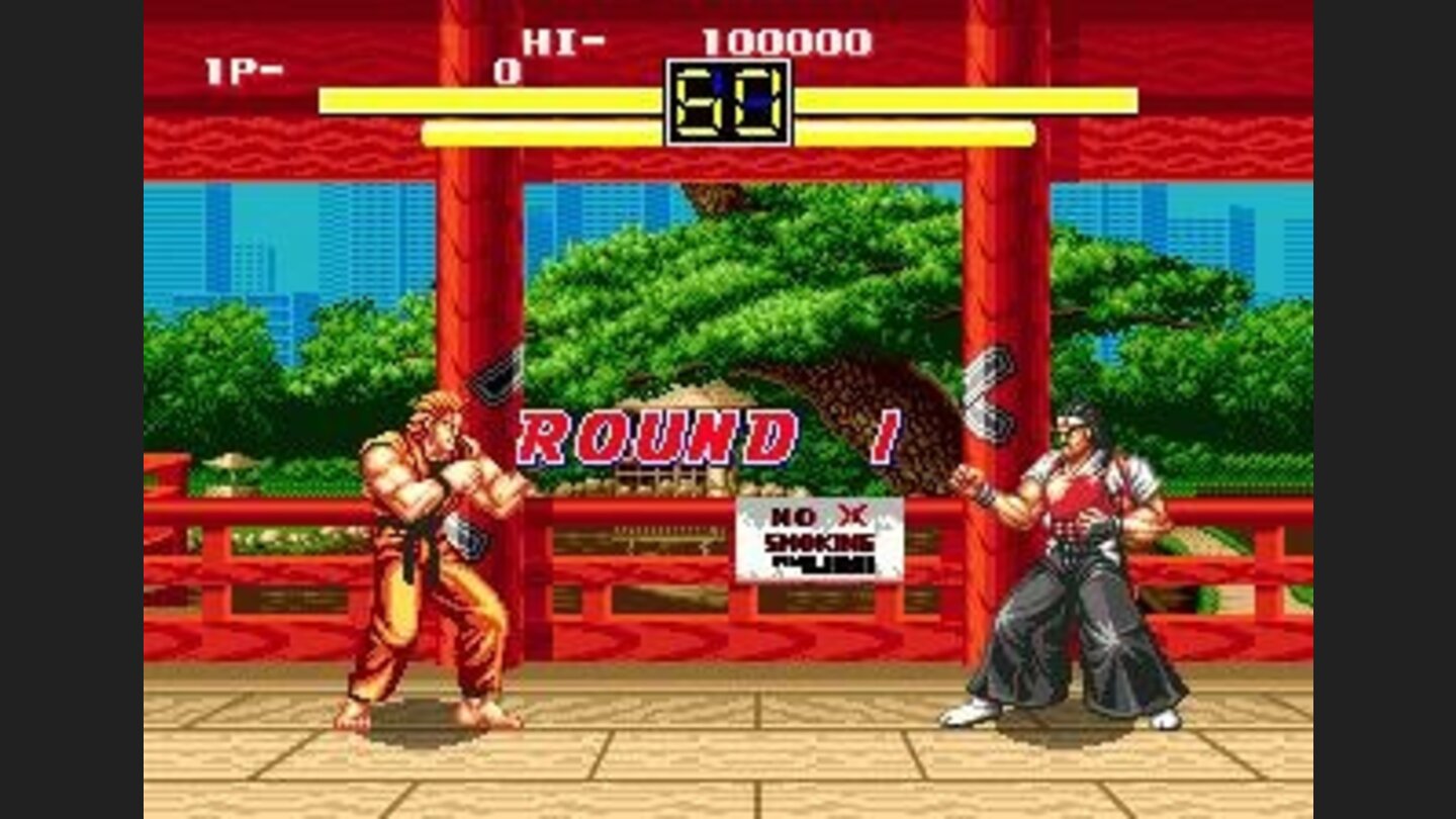 The graphics are very different from the SNES and arcade versions.