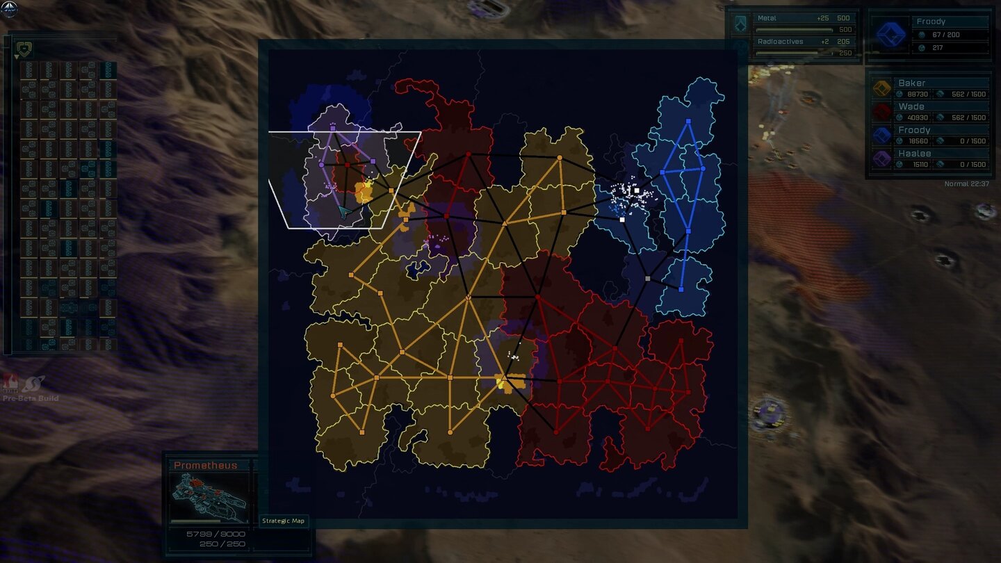 Ashes of the SingularitySo weit hinauszoomen wie in Supreme Commander können wir nicht, dafür gibt es eine strategische Karte.