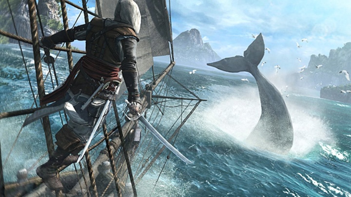 Assassin Creed 4: Black FlagNach dem Amerika-Ausflug in Assassin's Creed 3 geht es jetzt in die Karibik - zur Hochzeit der Piraten.