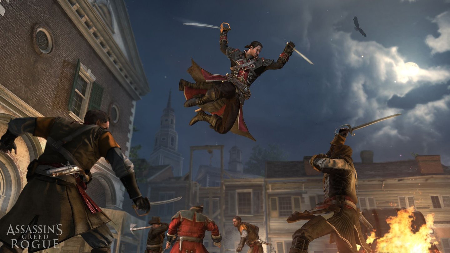 Assassins Creed RogueDie altbekannten Luftattentate funktionieren auch als Templer.