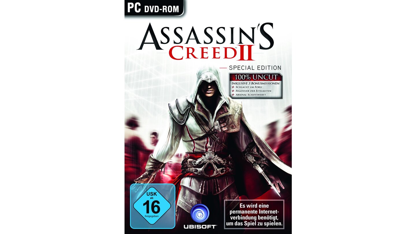 Assassin's Creed 2Release: 4. März 2010Publisher: UbisoftGold Award für mehr als 100.000 verkaufte Spiele