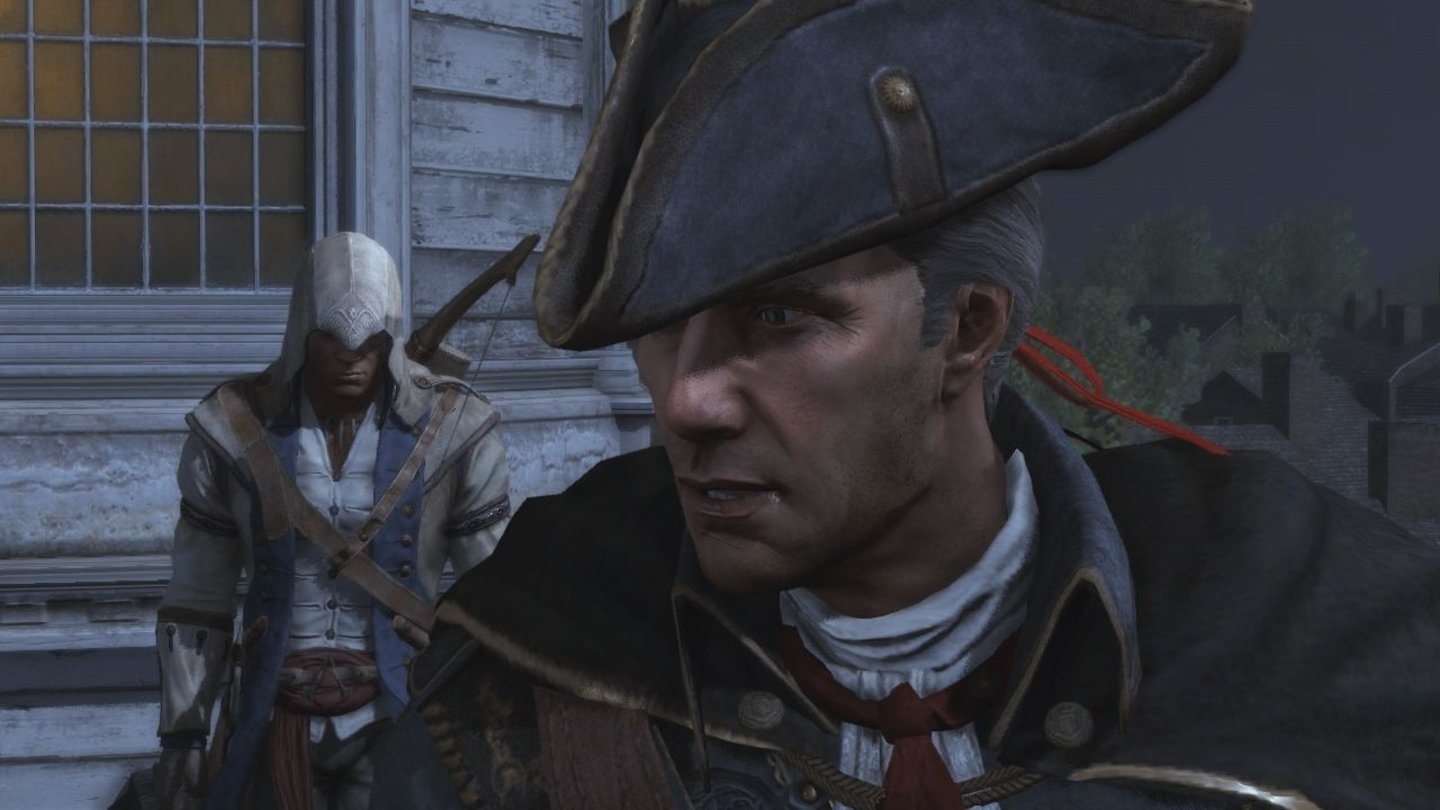 Assassin's Creed 3Die ersten Stunden verbringt der Spieler als Connors Vater damit, die Steuerung zu erlernen.