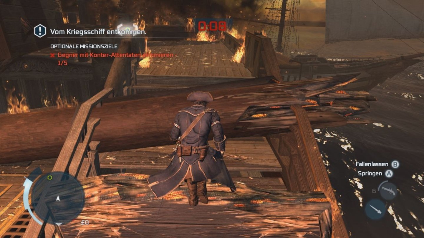 Assassin's Creed 3Die Schauplätze sind äußerst abwechslungsreich und führen sogar aufs Wasser.
