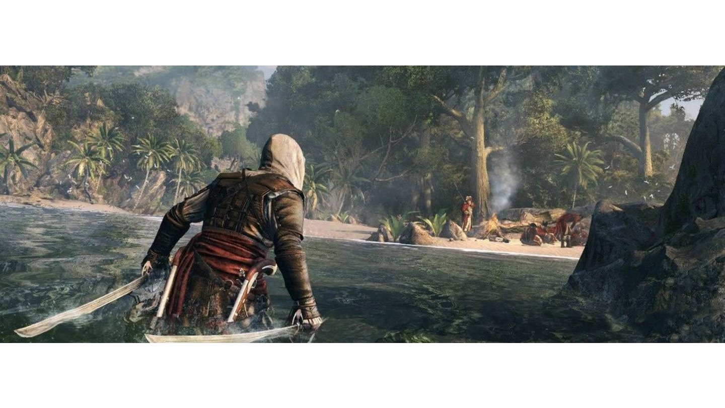 Assassin's Creed 4: Black Flag... und dabei neue Locations entdecken.