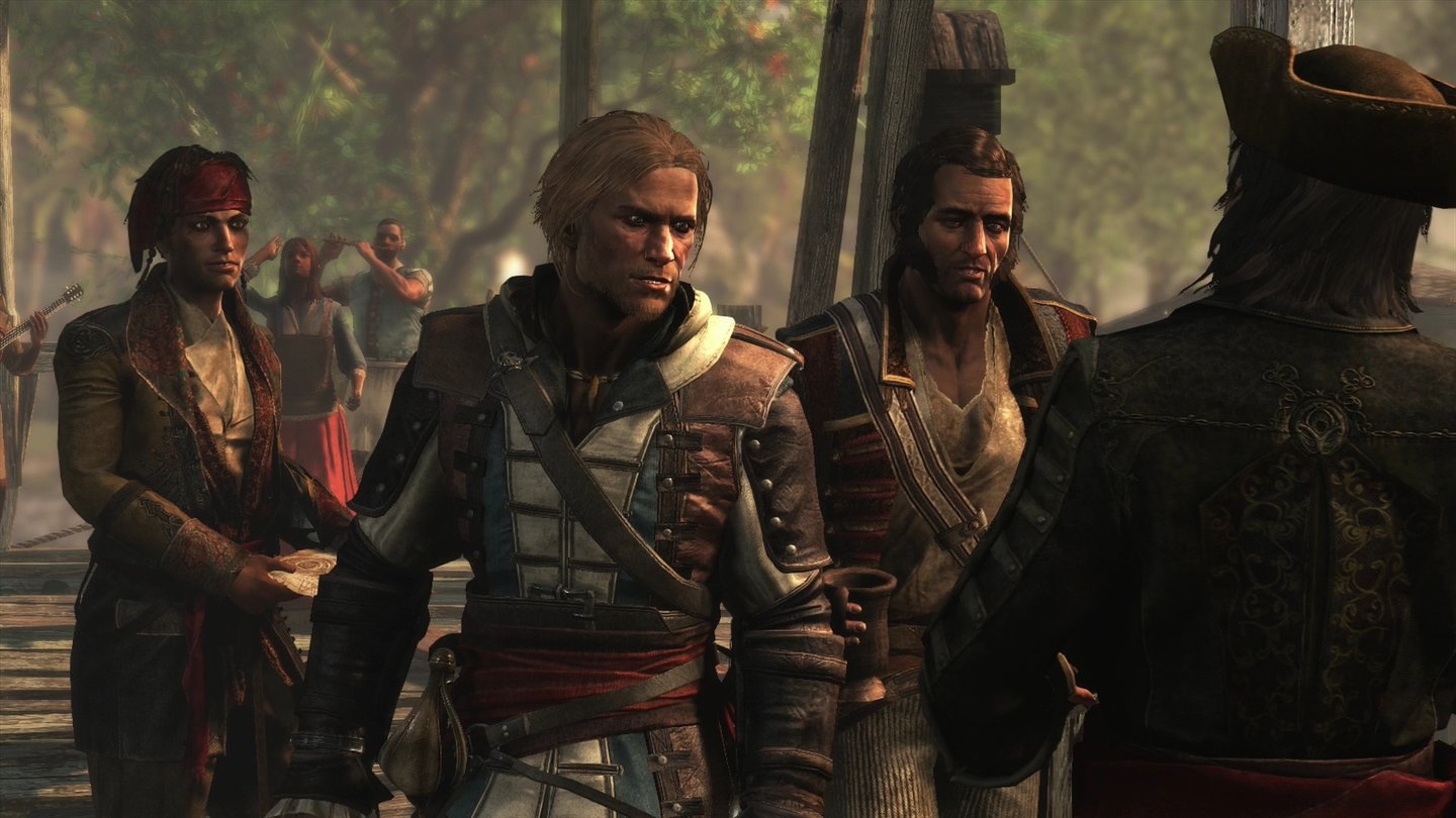 Assassin's Creed 4: Black Flag (PS4)
Gleiches gilt für die PS4-Variante. Durch die weicheren Schatten wirken die Sequenzen auf Sonys Konsole aber insgesamt runder.