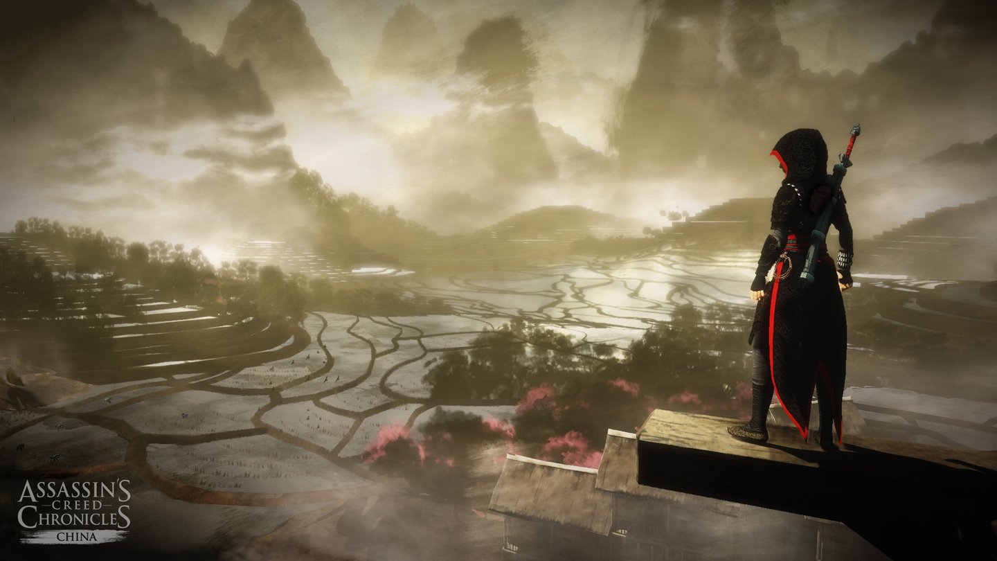 Assassin's Creed Chronicles: ChinaBei der Inszenierung der China-Folge orientierten sich die Künstler beim Entwickler Climax an Tuschezeichnungen aus der Handlungsära.