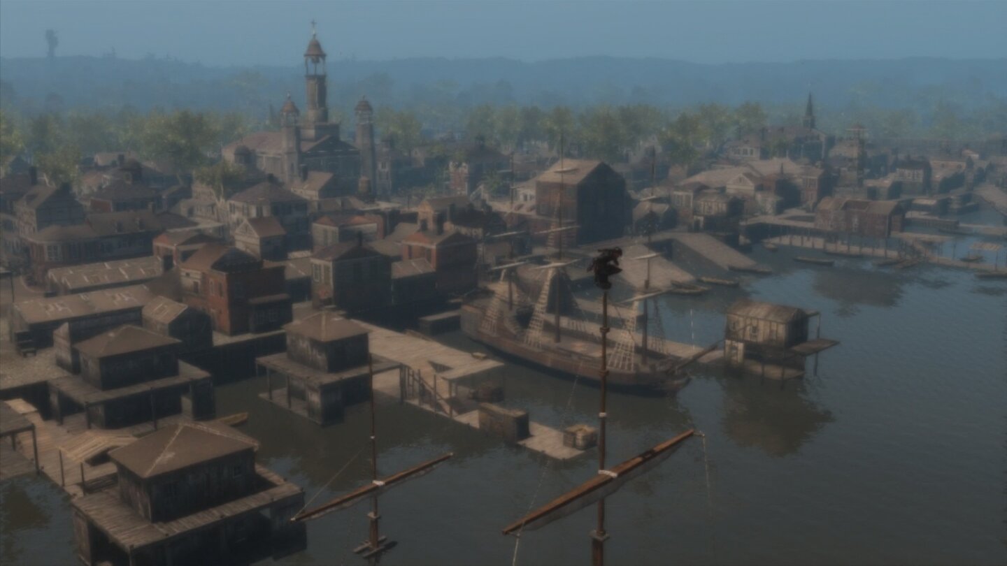 Assassins Creed: Liberation HDDas Synchronisieren von Aussichtspunkten deckt die Karte Stück für Stück auf und darf auch in Liberation selbstverständlich nicht fehlen.