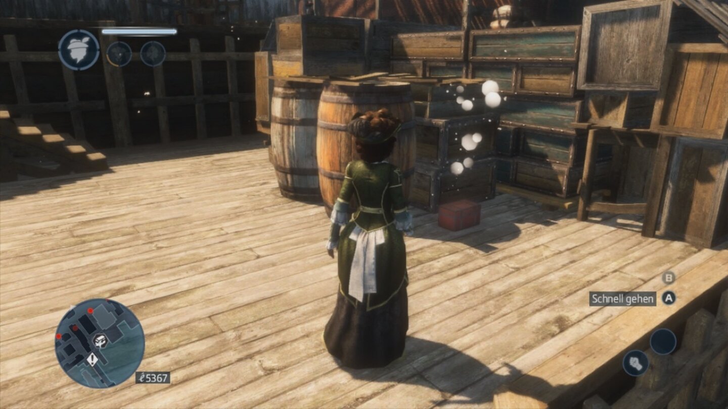 Assassins Creed: Liberation HDÜberall in der Welt sind Schatzkisten verteilt. Das darin enthaltene Geld ist allerdings überflüssig, da wir recht schnell sehr vermögen sind.