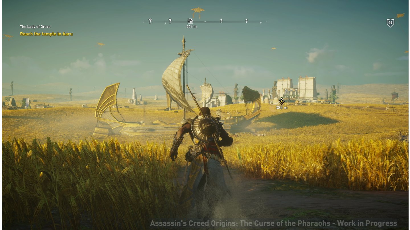 Assassin's Creed: Origins - Der Fluch der PharaonenDas Totenreich Aaru ist mit seiner magischen Atmosphäre einer der Höhepunkte des DLCs.