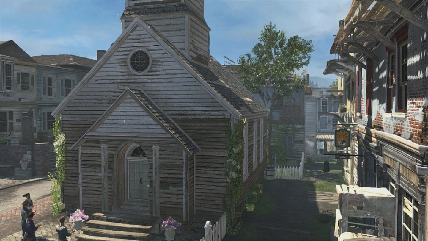 Assassin's Creed RogueIn New York restaurieren wir Gebäude und erhalten dafür Teile der Einnahmen.