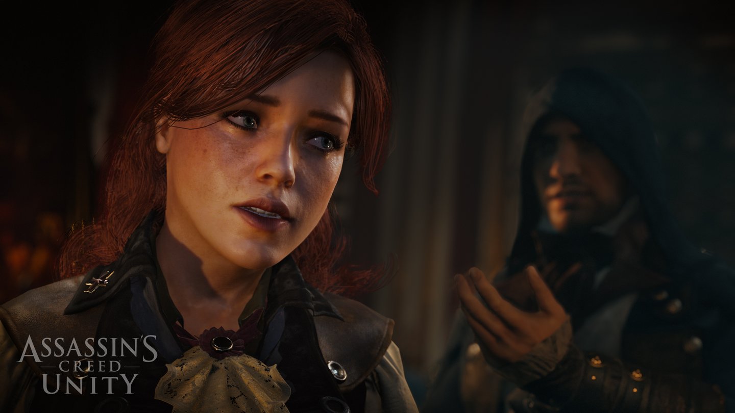 Assassin's Creed UnityIm Kampagnenverlauf treffen sich Arno und Elise wieder, der Assassine rettet seine Kindheitsfreundin vor der Enthauptung.