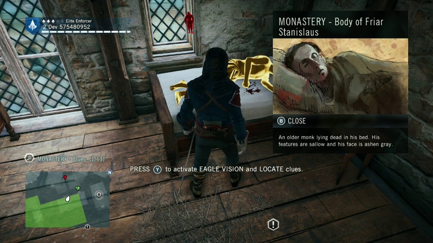 Assassin's Creed UnityMit Morduntersuchungen können wir neue Waffen verdienen. Allzu spannend spielen sich diese Nebenaufgaben aber nicht.