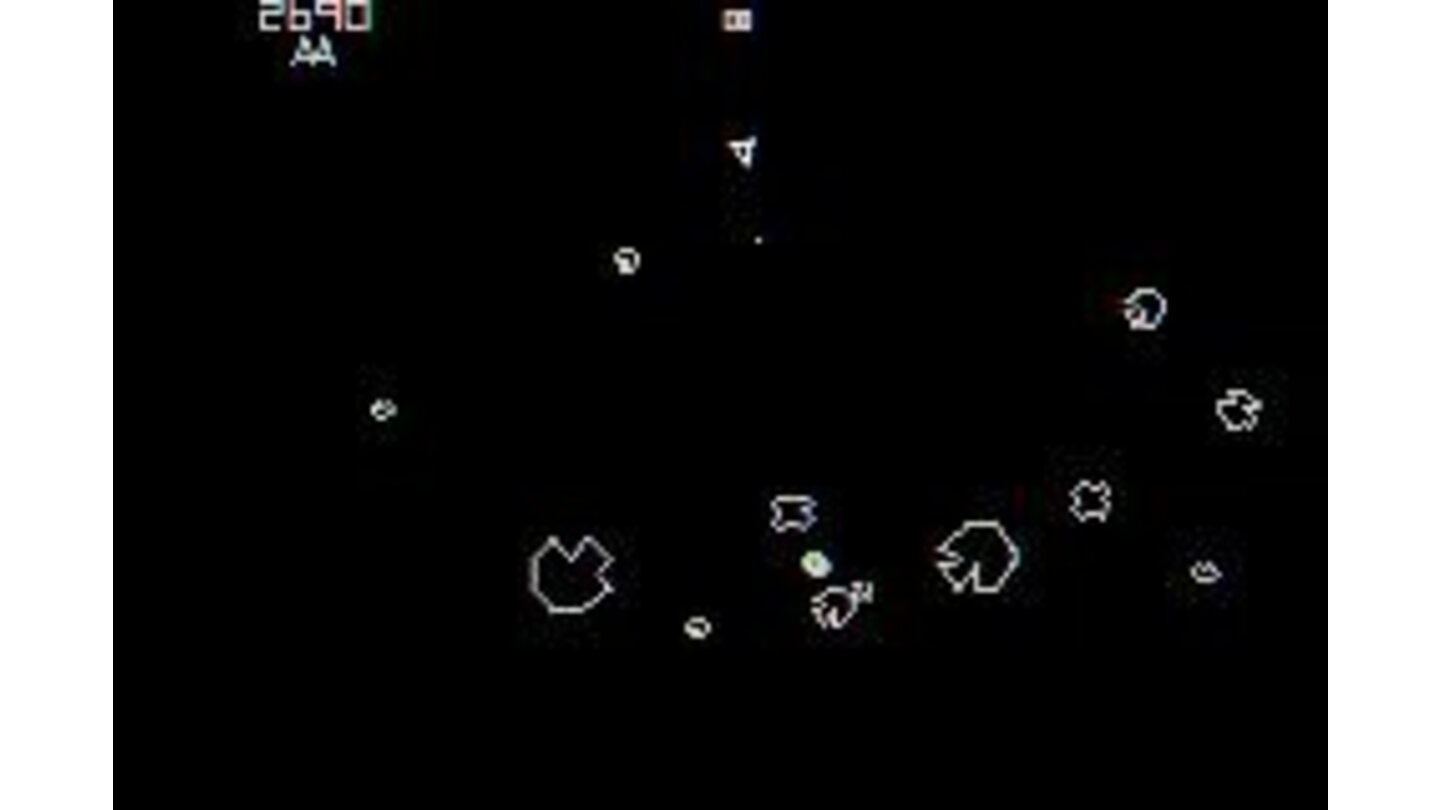 Asteroids - Destroy the asteroids and any UFOs