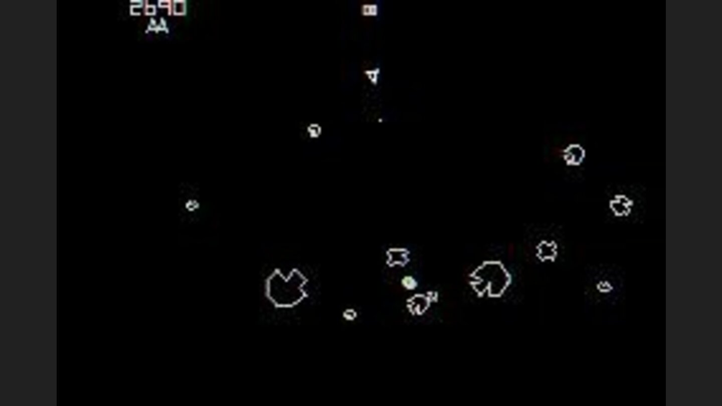 Asteroids - Destroy the asteroids and any UFOs