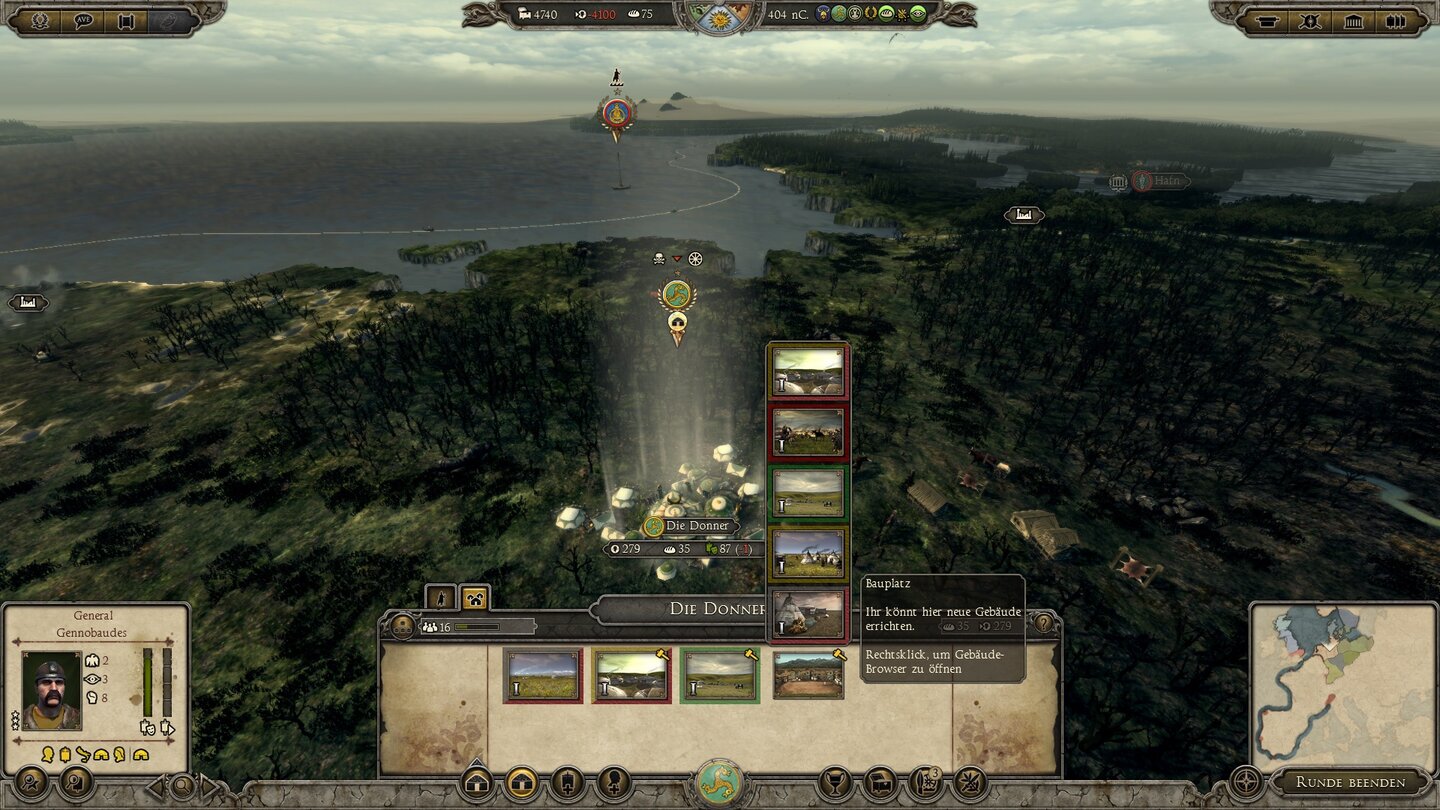 Total War: AttilaAls Horde lagert unser Stamm, um Gebäude (besser gesagt: Zelte) zu errichten und Truppen zu rekrutieren.